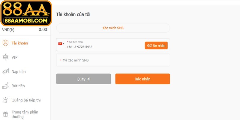 Việc rút tiền 88AA luôn được đánh giá cao nhờ quy trình nhanh gọn